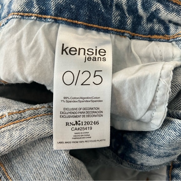Kensie High Rise Wide Leg Jeans. - Picture 9 of 16
